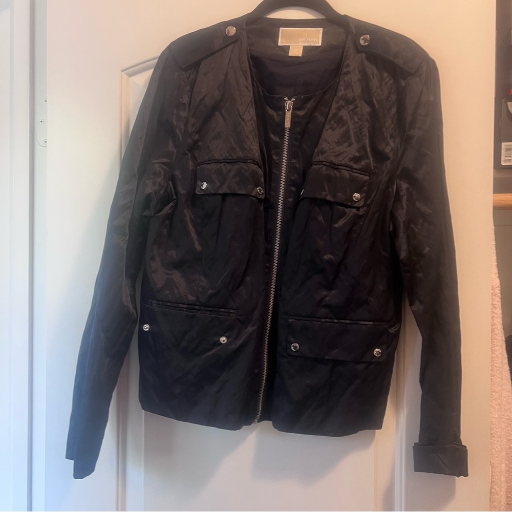 Michael Kors Black Utility Jacket